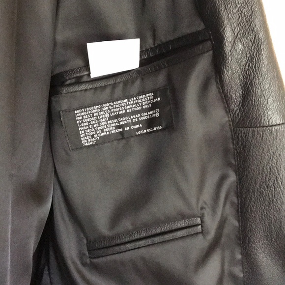 NWT J. Ferrar Genuine Leather Jacket - Picture 8 of 8